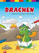 Cover-Bild zum Titel 'Drachen - Malblock mit 24 Vorlagen zum Heraustrennen' von ''