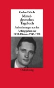 Cover-Bild zum Titel 'Mitteldeutsches Tagebuch' von 'Gerhard Schulz'