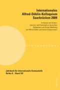 Cover-Bild zum Titel 'Internationales Alfred-Döblin-Kolloquium Saarbrücken 2009' von ''