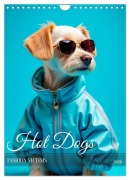 Cover-Bild zum Titel 'Hot Dogs - Fashion Victims (Wandkalender 2026 DIN A4 hoch), CALVENDO Monatskalender' von 'Sell Pixs:Sell'