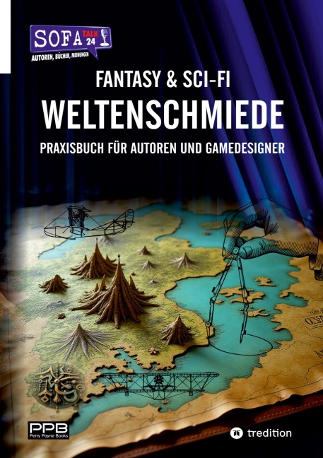 Fantasy & Sci-Fi - Weltenschmiede, Schreibratgeber, Praxisbuch für Autoren aus dem Hause "SofaTalk24" - Perry Payne