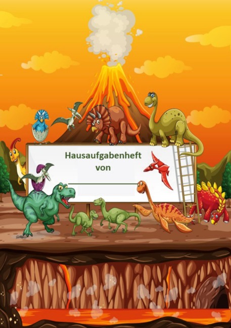 Hausaufgabenheft Dino-Design - Lisa Hubert