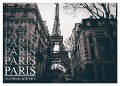 Paris - in schwarz und weiss (Wandkalender 2025 DIN A2 quer), CALVENDO Monatskalender - Christian Lindau