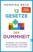 Cover-Bild zum Titel '12 Gesetze der Dummheit' von 'Henning Beck'