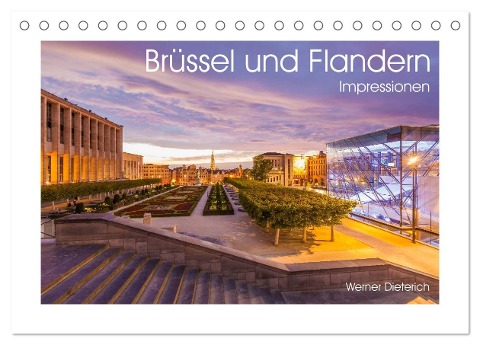 Brüssel und Flandern Impressionen (Tischkalender 2024 DIN A5 quer), CALVENDO Monatskalender - Werner Dieterich
