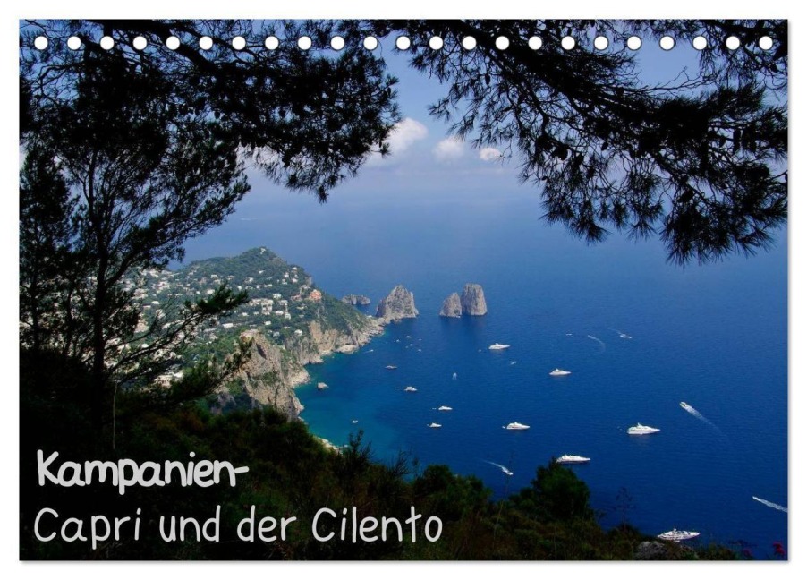 Kampanien - Capri und der Cilento (Tischkalender 2027 DIN A5 quer), CALVENDO Monatskalender - Anneli Hegerfeld-Reckert