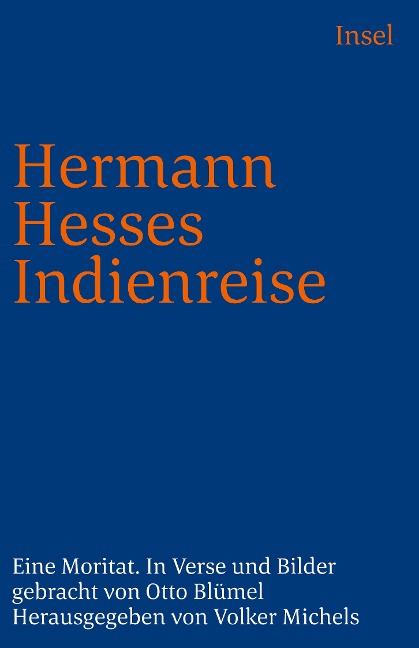 Hermann Hesses Indienreise. Großdruck - 