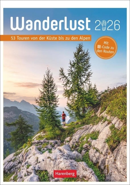 Wanderlust Wochen-Kulturkalender 2026 - 53 Touren von Sylt bis zu den Alpen - Pröttel Michael