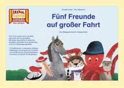Cover-Bild zum Titel 'Fünf Freunde auf großer Fahrt / Kamishibai Bildkarten' von 'Annette Huber, Nina Meischen'