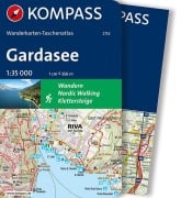 Cover-Bild zum Titel 'KOMPASS Wanderkarten-Taschenatlas Gardasee 1:35.000' von ''