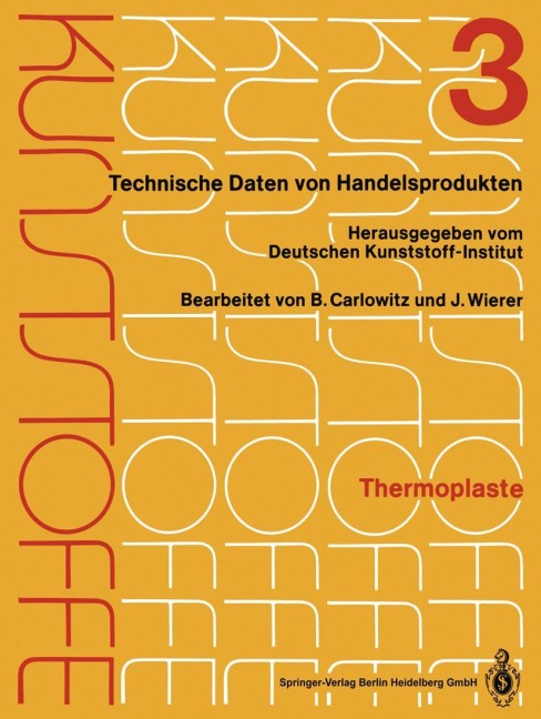 Thermoplaste - Jutta Wierer, Bodo Carlowitz