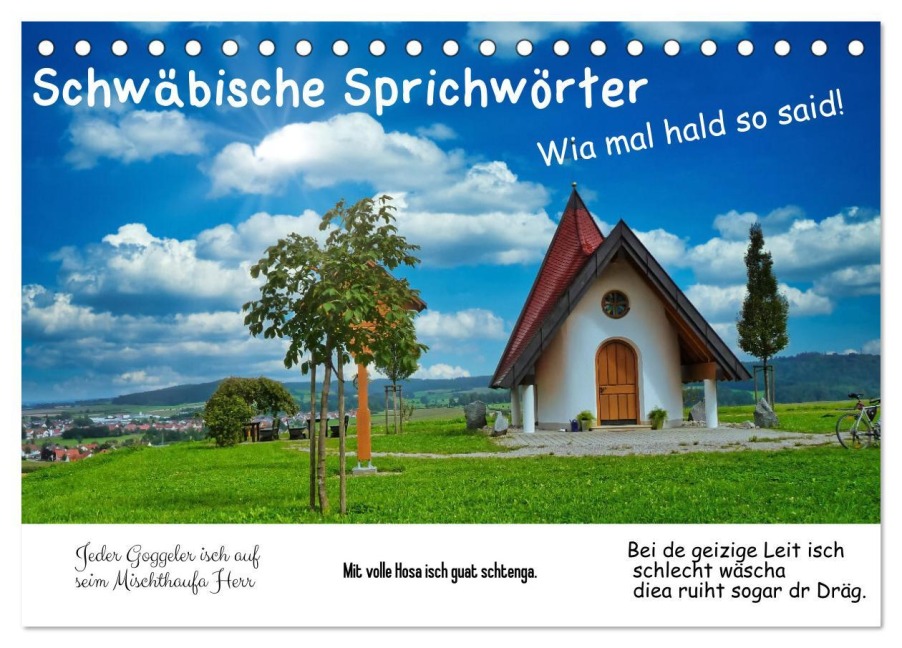 Schwäbische Sprichwörter 1 Wi ma hald so said! (Tischkalender 2026 DIN A5 quer), CALVENDO Monatskalender - Herbert Böck