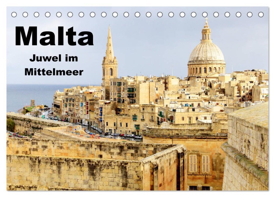 Malta - Juwel im Mittelmeer (Tischkalender 2026 DIN A5 quer), CALVENDO Monatskalender - Rabea Albilt