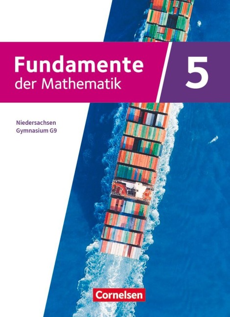 Fundamente der Mathematik 5. Schuljahr. Niedersachsen - Schulbuch - Mit digitalen Hilfen und interaktiven Zwischentests - 