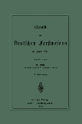 Chronik des Deutschen Forstwesens im Jahre 1884 - Werner Weise