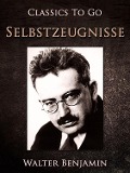Cover-Bild zum Titel 'Selbstzeugnisse' von 'Walter Benjamin'