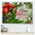 Aras - die fliegenden Edelsteine Mittel- und Südamerikas (hochwertiger Premium Wandkalender 2025 DIN A2 quer), Kunstdruck in Hochglanz - Claudia Kleemann