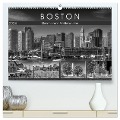 BOSTON Monochrome Stadtansichten (hochwertiger Premium Wandkalender 2024 DIN A2 quer), Kunstdruck in Hochglanz - Melanie Viola