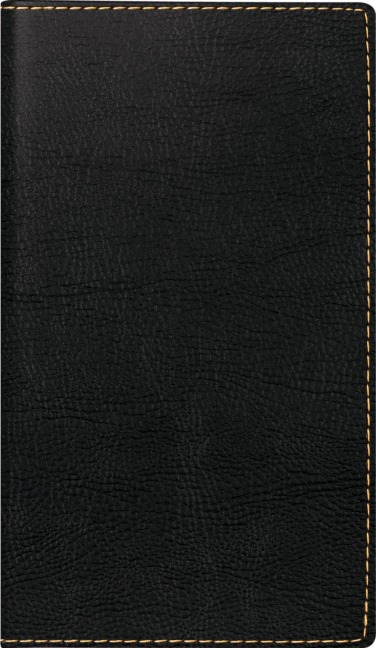 rido/idé 7012144907 Taschenkalender Mod. TM 15 2027 A6, Kunstleder, schwarz - 