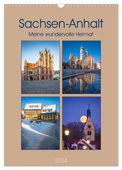 Sachsen-Anhalt - Meine wundervolle Heimat (Wandkalender 2024 DIN A3 hoch), CALVENDO Monatskalender - Martin Wasilewski