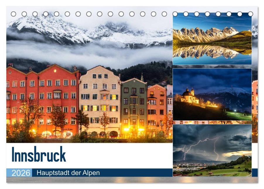 Innsbruck - Hauptstadt der Alpen (Tischkalender 2026 DIN A5 quer), CALVENDO Monatskalender - Danijel Jovanovic