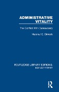 Cover-Bild zum Titel 'Administrative Vitality' von 'Marshall E. Dimock'
