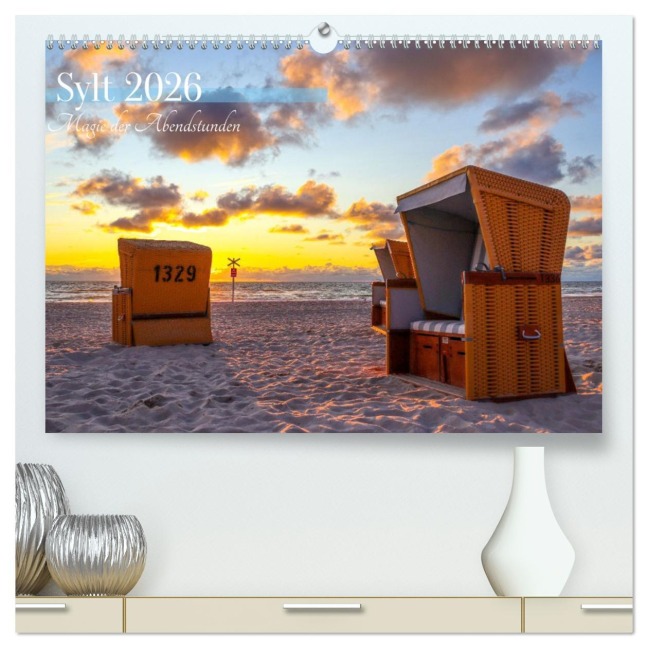 Sylt - Magie der Abendstunden (hochwertiger Premium Wandkalender 2026 DIN A2 quer), Kunstdruck in Hochglanz - Anne Fritzenwanker