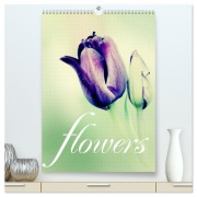 flowers (hochwertiger Premium Wandkalender 2026 DIN A2 hoch), Kunstdruck in Hochglanz - Brigitte Stehle