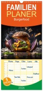 Cover-Bild zum Titel 'Familienplaner 2026 - Burgerfood mit 5 Spalten (Wandkalender, 21 x 45 cm) CALVENDO' von 'Dirk Meutzner'
