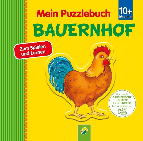Mein Puzzlebuch Bauernhof für Kinder ab 10 Monaten - 