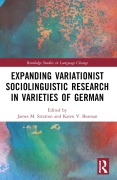 Cover-Bild zum Titel 'Expanding Variationist Sociolinguistic Research in Varieties of German' von ''