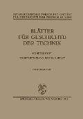 Cover-Bild zum Titel 'Blätter für Geschichte der Technik' von 'K. Holey'