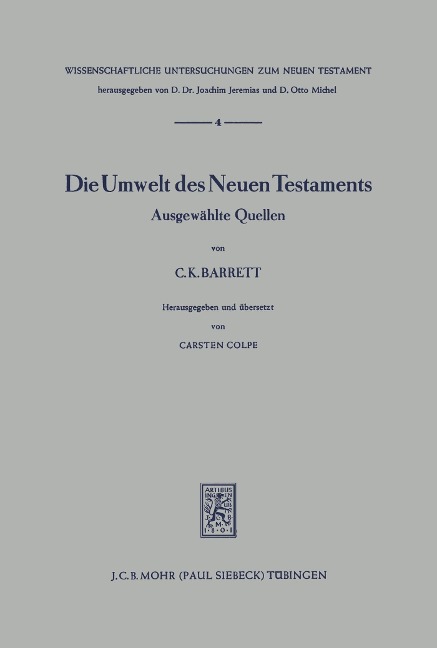 Die Umwelt des Neuen Testaments - 