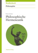 Cover-Bild zum Titel 'Philosophische Hermeneutik' von 'Karen Joisten'