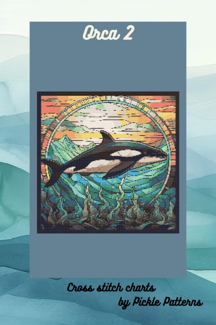 Orca 2 (Stained Glass Animals, #5) - Pickle Patterns