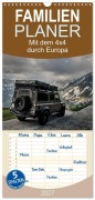 Cover-Bild zum Titel 'Familienplaner 2027 - Mit dem 4x4 durch Europa mit 5 Spalten (Wandkalender, 21 x 45 cm) CALVENDO' von 'Kirsten Und Holger Karius'