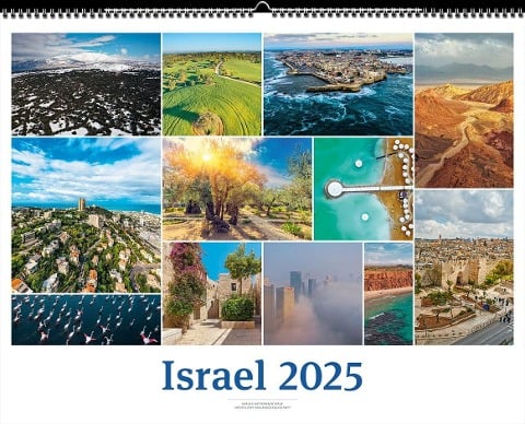 Israelkalender 2025 White Version - 