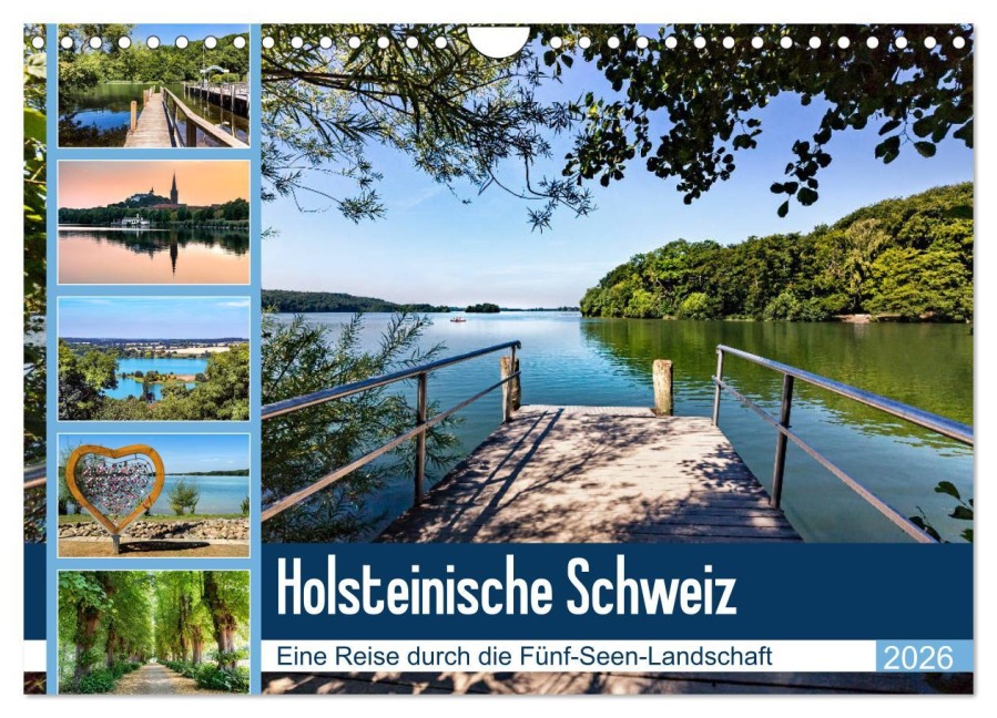 Holsteinische Schweiz - Fünf-Seen-Landschaft (Wandkalender 2026 DIN A4 quer), CALVENDO Monatskalender - Andrea Dreegmeyer