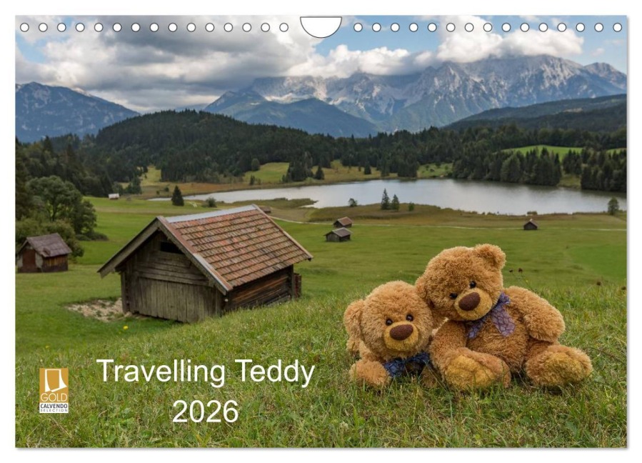 Travelling Teddy 2026 (Wandkalender 2026 DIN A4 quer), CALVENDO Monatskalender - C-K-Images C-K-Images