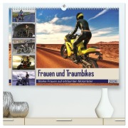 Cover-Bild zum Titel 'Frauen und Traumbikes (hochwertiger Premium Wandkalender 2026 DIN A2 quer), Kunstdruck in Hochglanz' von 'Karsten Schröder'