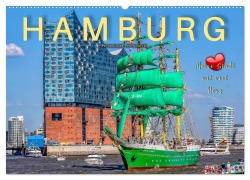 Cover-Bild zum Titel 'Hamburg - meine Stadt mit viel Herz (Wandkalender 2026 DIN A2 quer), CALVENDO Monatskalender' von 'Peter Roder'