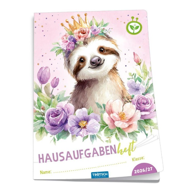 TRÖTSCH - Jahresbezogenes Hausaufgabenheft Grundschule Faultier 26/27 - 