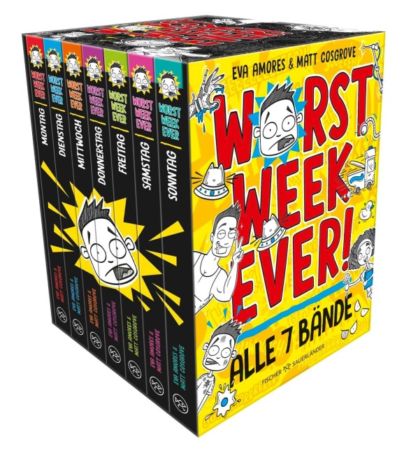 Worst Week Ever im Taschenbuch-Schuber (Bd. 1-7) - Matt Cosgrove, Eva Amores
