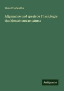 Cover-Bild zum Titel 'Allgemeine und spezielle Physiologie des Menschenwachstums' von 'Hans Friedenthal'