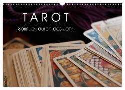 Cover-Bild zum Titel 'Tarot. Spirituell durch das Jahr (Wandkalender 2026 DIN A3 quer), CALVENDO Monatskalender' von 'Elisabeth Stanzer'