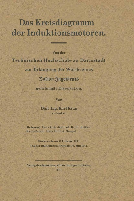 Das Kreisdiagramm der Induktionsmotoren - Na Krug