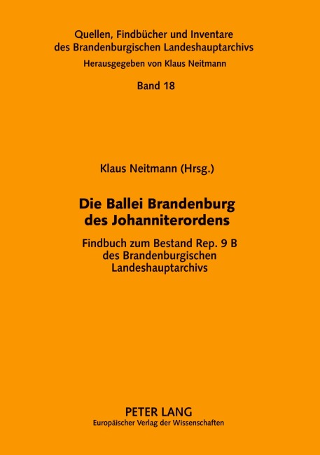 Die Ballei Brandenburg des Johanniterordens - 