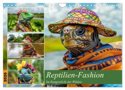 Cover-Bild zum Titel 'Reptilien-Fashion. Im Rampenlicht der Wildnis (Wandkalender 2026 DIN A4 quer), CALVENDO Monatskalender' von 'Rose Hurley'