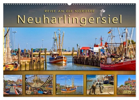 Reise an die Nordsee - Neuharlingersiel (Wandkalender 2025 DIN A2 quer), CALVENDO Monatskalender - Peter Roder