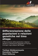Cover-Bild zum Titel 'Differenziazione delle popolazioni e relazioni genetiche nel timo etiope' von 'Tesfaye Woldesemayate, Kassahun Tesfaye, Eleni Shiferaw'